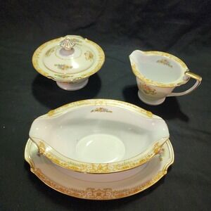 Vintage Noritake Mystery‎ Pattern Set Of 3